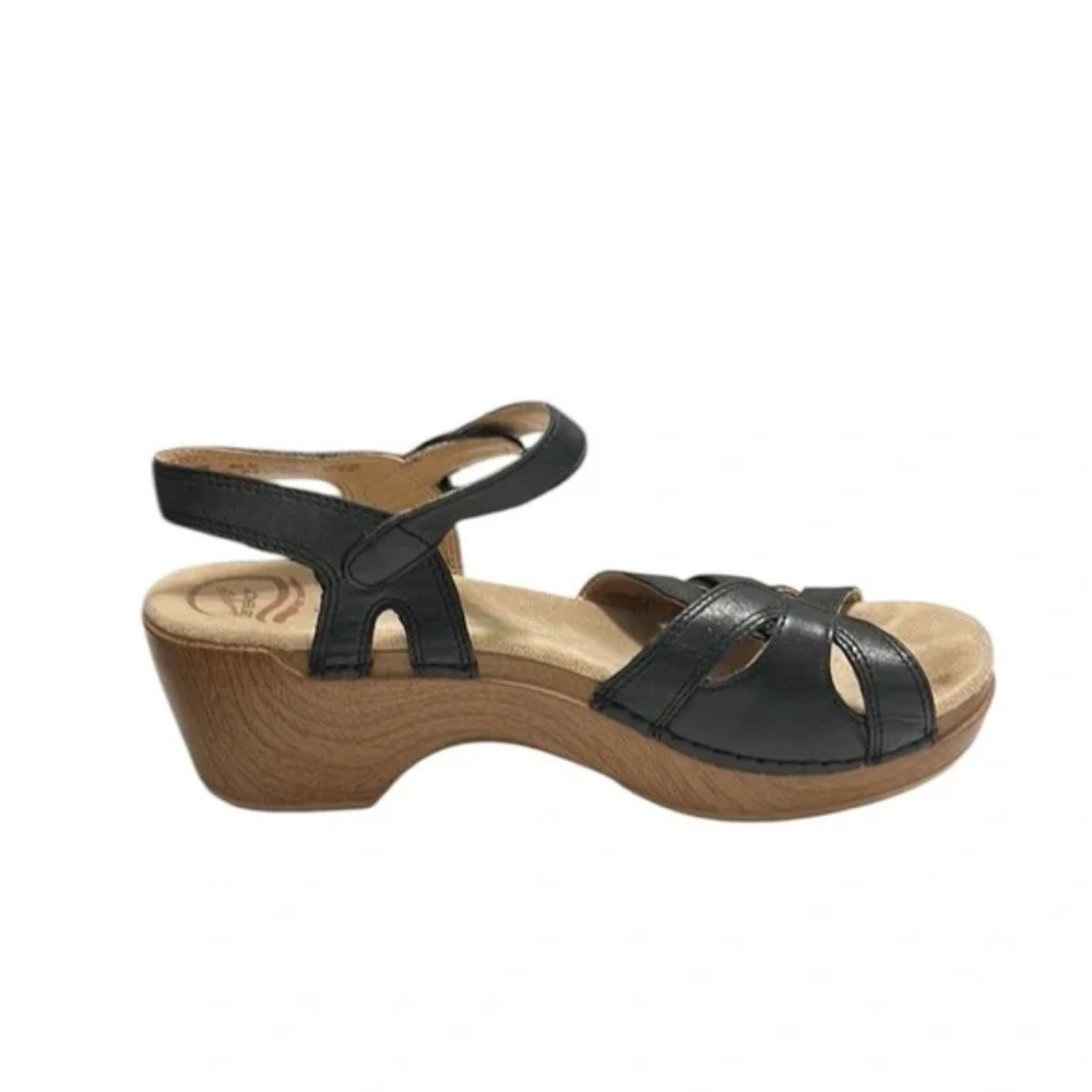 Dansko Season Black Sandals Size 38 - Picture 6 of 10